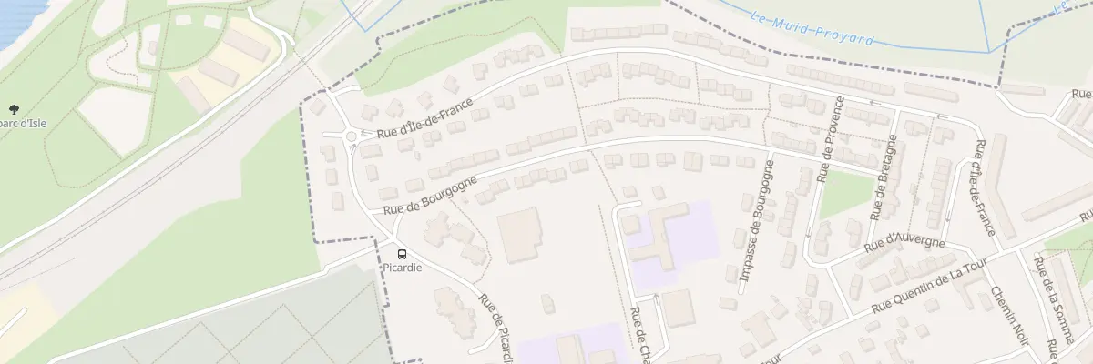 Plan du 285 Rue de Bourgogne à Harly