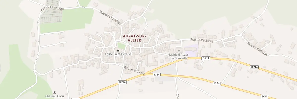 Plan du 12 Rue de Peillaras à Auzat-la-Combelle