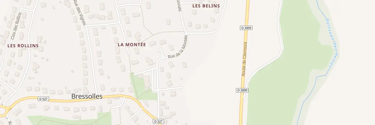 Plan du 16 Rue de la Montée à Bressolles