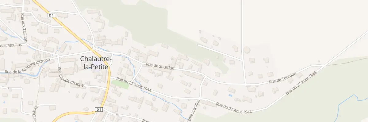 Plan du 195 Rue de Sourdun à Chalautre-la-Petite