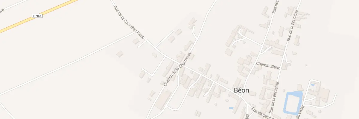 Plan du 8 Rue de la Cour d’En Haut à Béon
