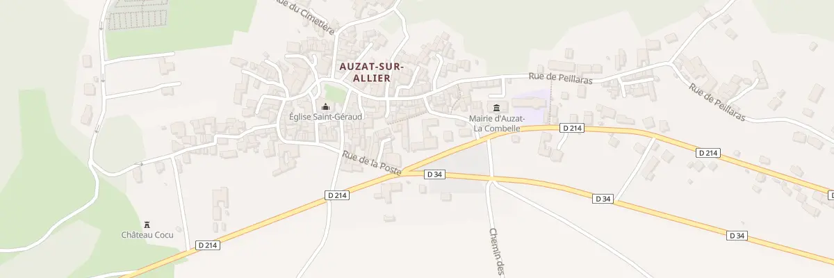 Plan du 4 Pl du Coudert à Auzat-la-Combelle