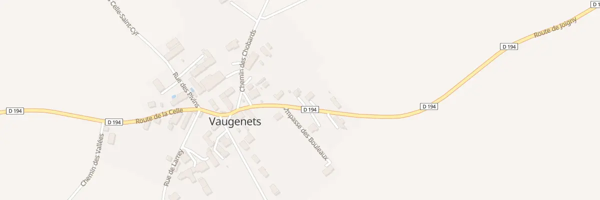 Plan du 5 Rte de Joigny à Béon