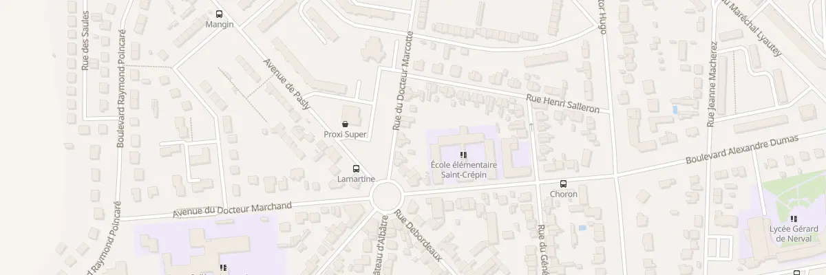 Plan du 8 Rue du Docteur Marcotte à Soissons