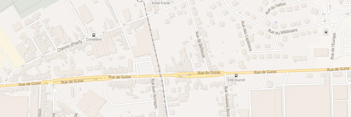 Plan du 1245 Rue de Guise à Harly