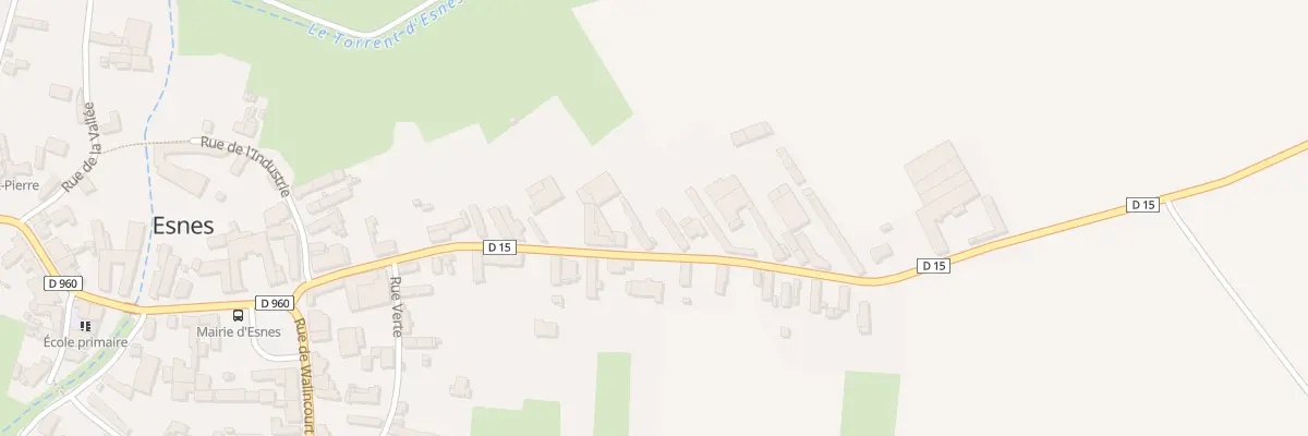 Plan du 16 Rue d’Haucourt à Esnes