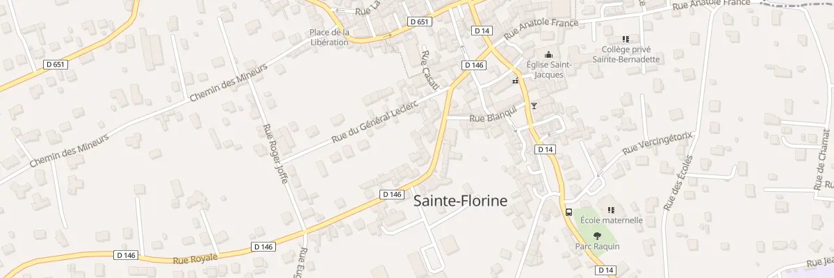 Plan du 28B Rue Royale à Sainte-Florine