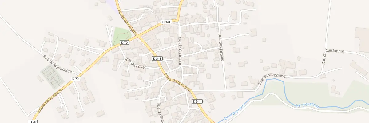 Plan du 2 Rue de Courcour à Bouzel