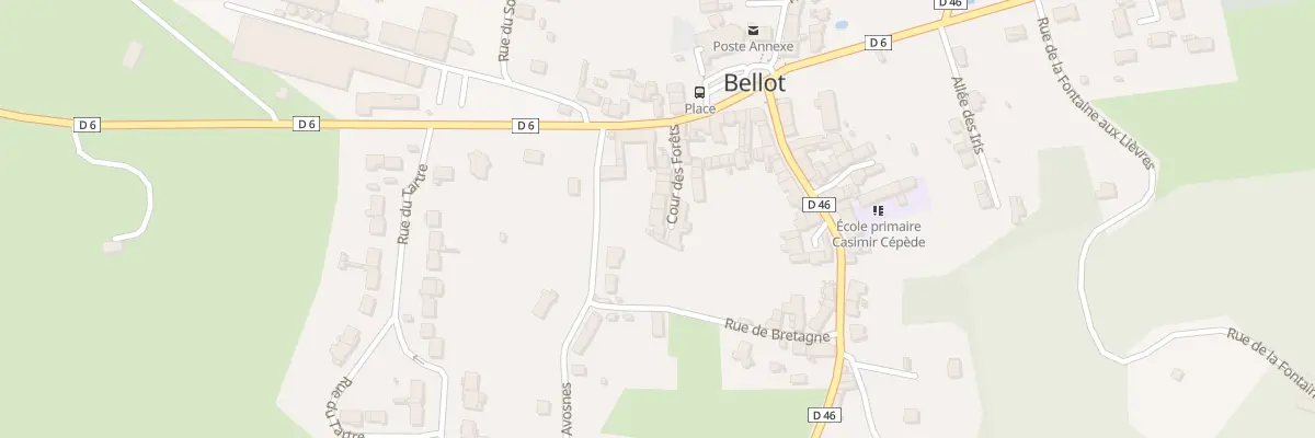Plan du 5 Cour des Forets à Bellot