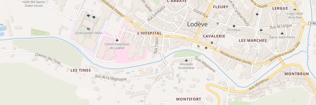 Plan du 1 Rue de la Soulondre à Lodève
