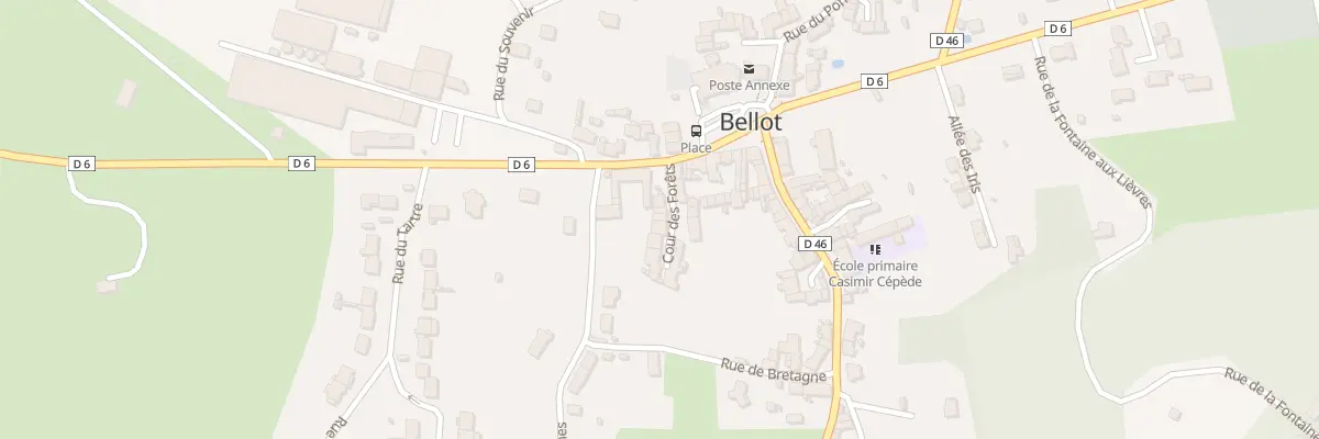 Plan du 8 Cour des Forets à Bellot