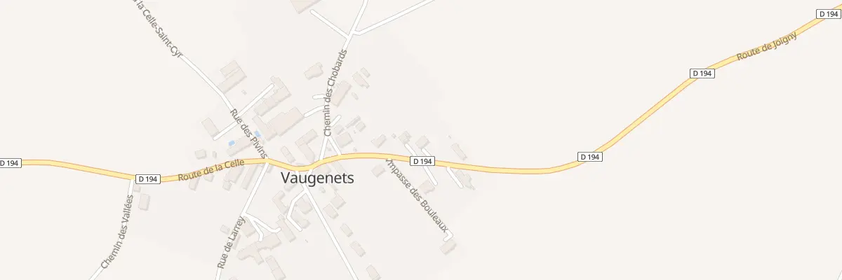Plan du 7 Rte de Joigny à Béon