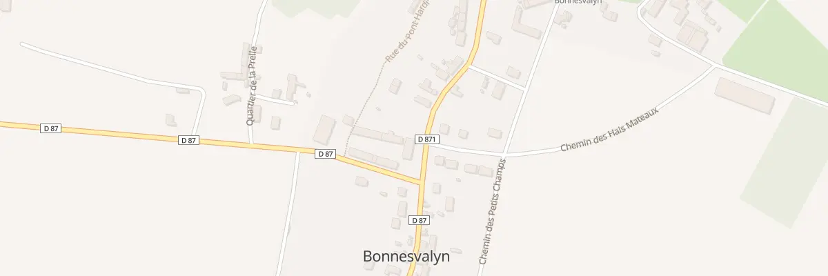Plan du 2 Rue de la Prelle à Bonnesvalyn