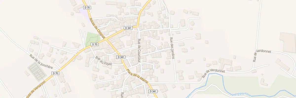 Plan du 1 Rue du Coin à Bouzel