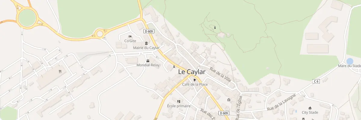 Plan du 42 Av de Millau au Caylar