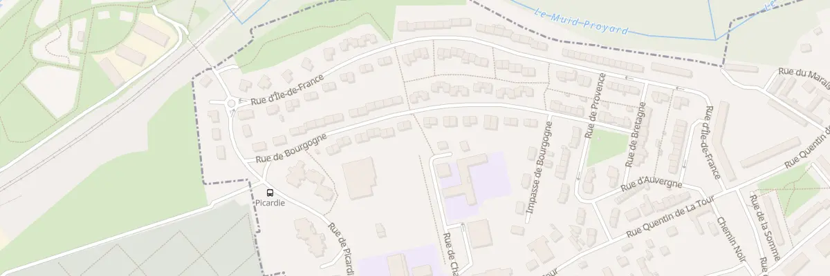 Plan du 251 Rue de Bourgogne à Harly