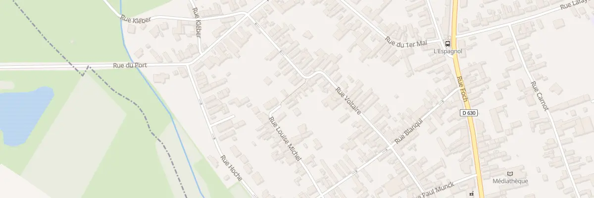 Plan du 10 Rue Louise Michel à Iwuy