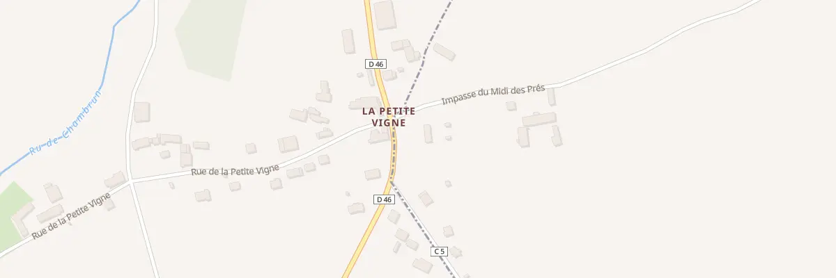 Plan de Rte de la Frevillard à Saint-Martin-des-Champs