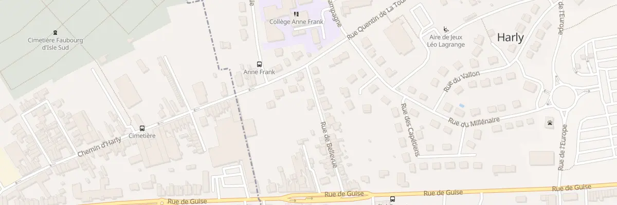 Plan du 52 Rue de Bellevue à Harly