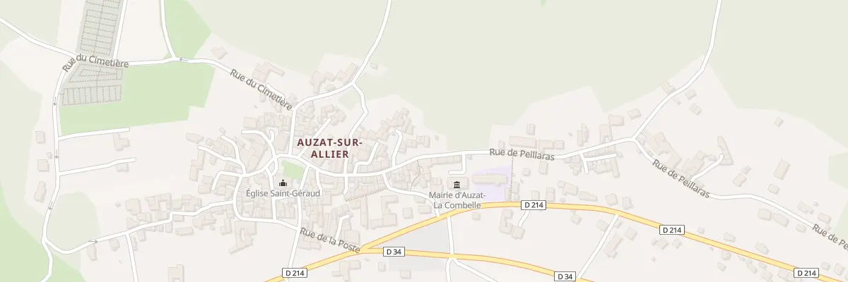 Plan du 23 Rue de Peillaras à Auzat-la-Combelle