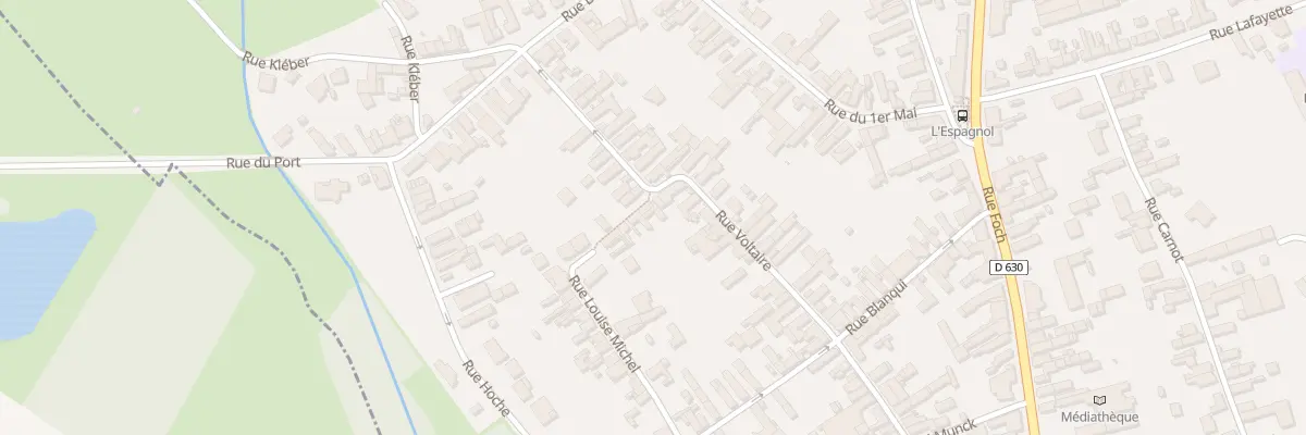 Plan du 14 Rue Louise Michel à Iwuy