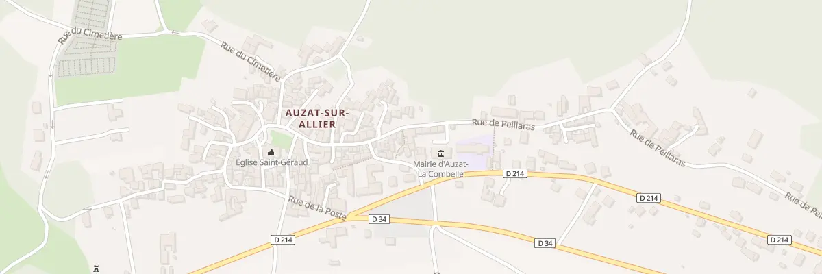 Plan du 26 Rue de Peillaras à Auzat-la-Combelle