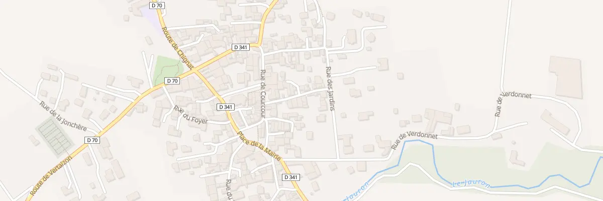 Plan du 8 Rue du Coin à Bouzel
