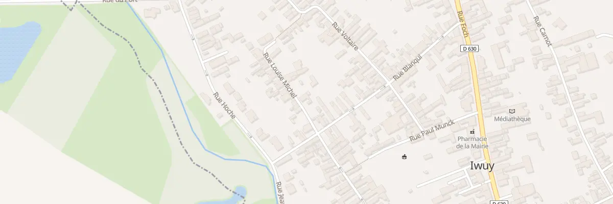 Plan du 2 Rue Louise Michel à Iwuy