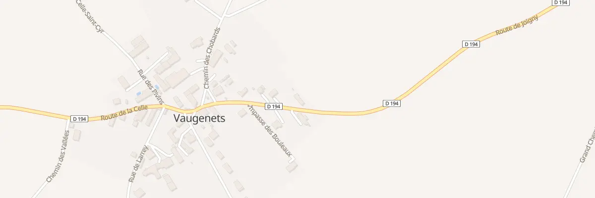 Plan du 9 Rte de Joigny à Béon