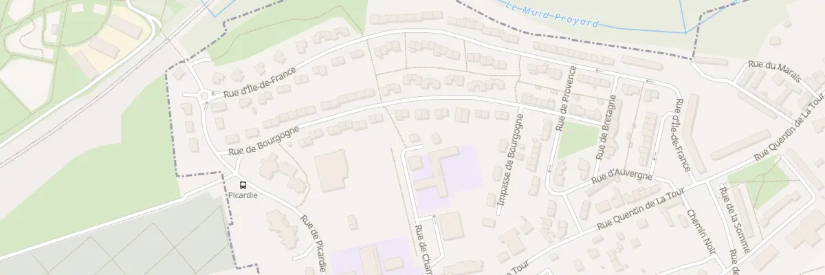 Plan du 196 Rue de Champagne à Harly