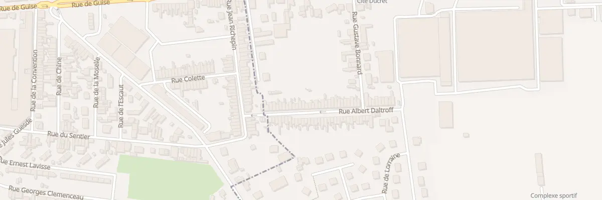 Plan du 57 Rue Albert Daltroff à Harly