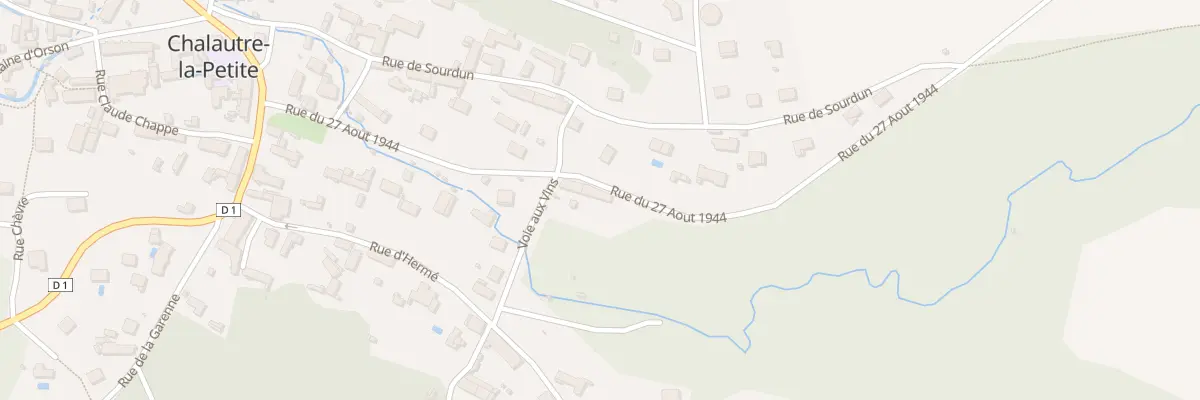 Plan du 296 Rue du 27 Août 1944 à Chalautre-la-Petite