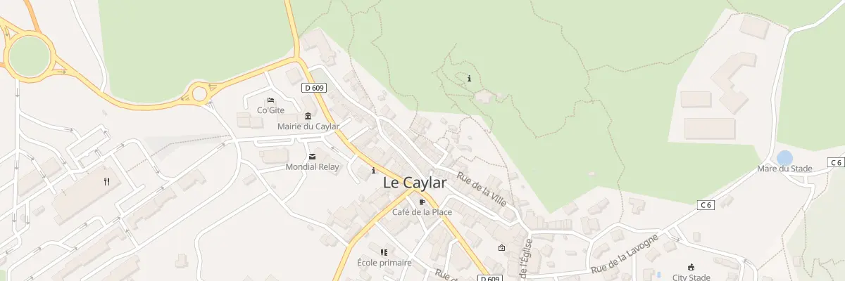 Plan du Village au Caylar