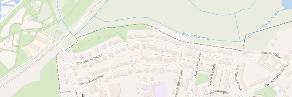 Plan du 405 Rue d’Ile de France à Harly