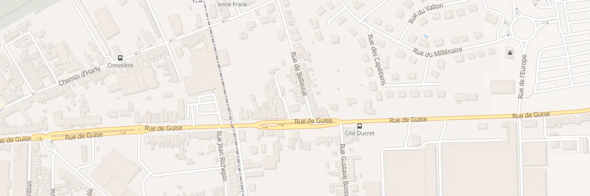 Plan du 154 Rue de Bellevue à Harly