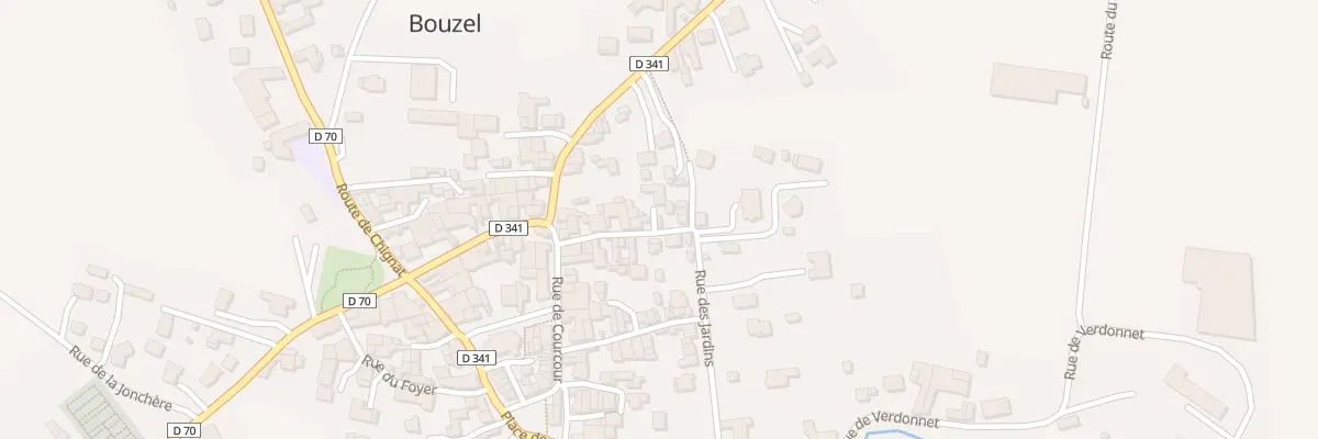 Plan du 13 Rue de la Virie à Bouzel
