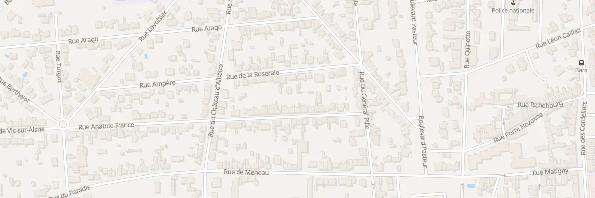 Plan du 22 Rue Charles Perin à Soissons