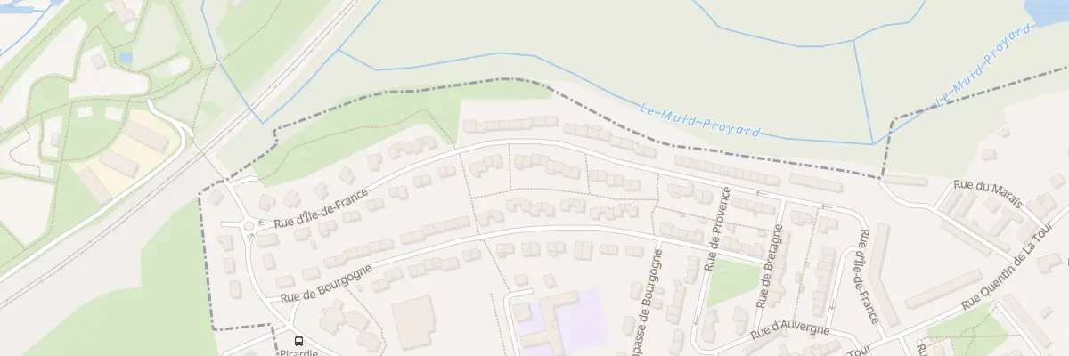 Plan du 401 Rue d’Ile de France à Harly
