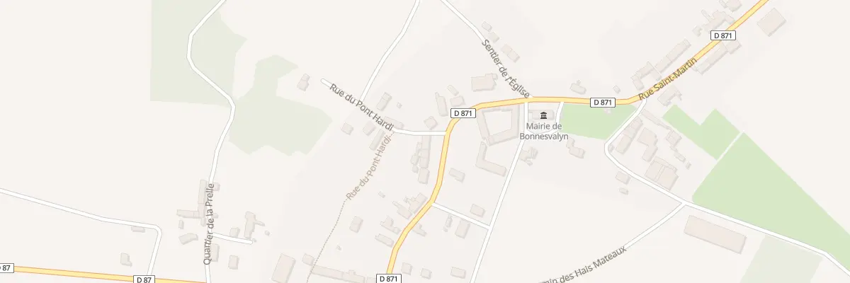 Plan du 3 Rue du Pont Hardi à Bonnesvalyn