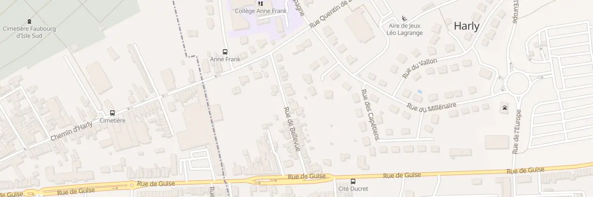 Plan du 77 Rue de Bellevue à Harly