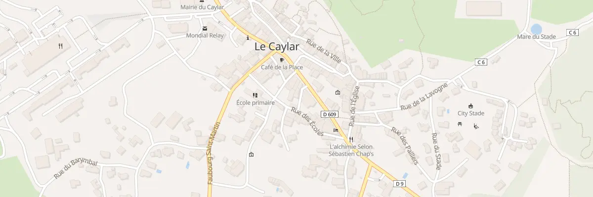 Plan du 12 Rue Mademoiselle Marie au Caylar