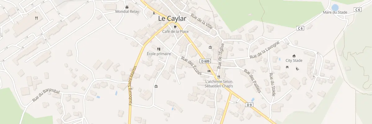 Plan du 114 Rue des Ecoles au Caylar