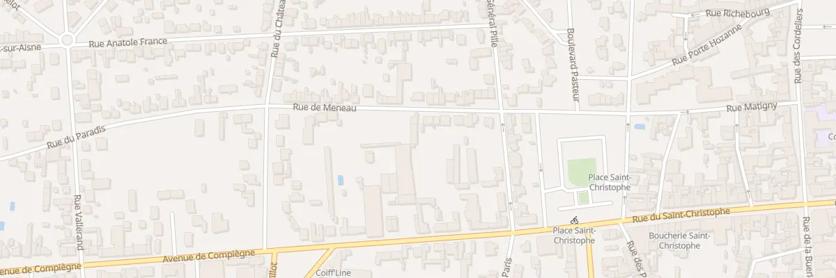 Plan du 15 Rue de Meneau à Soissons
