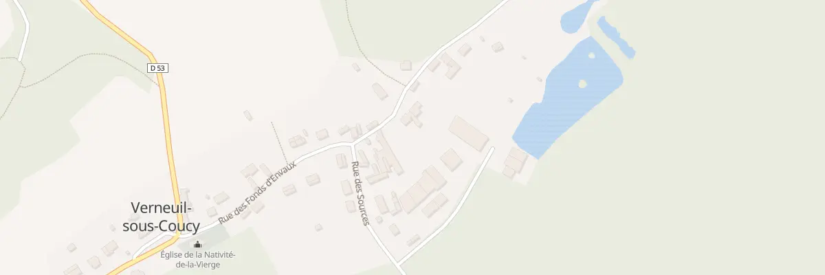 Plan du Coqueret à Verneuil-sous-Coucy