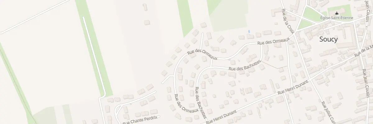Plan du 13 Rue des Ormeaux à Soucy