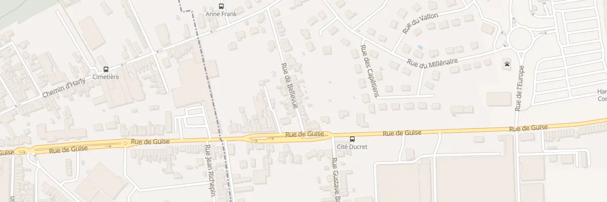 Plan du 151 Rue de Bellevue à Harly