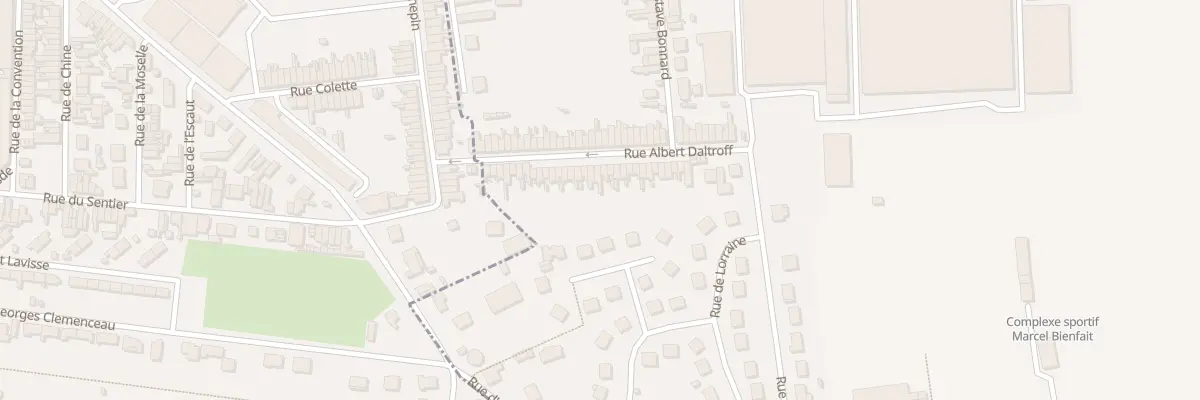 Plan du 92 Rue Albert Daltroff à Harly