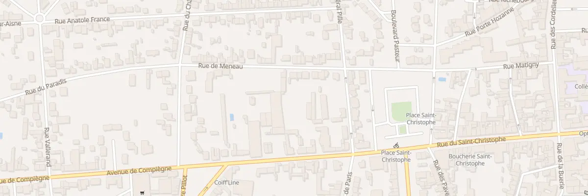 Plan du 13B Rue de Meneau à Soissons