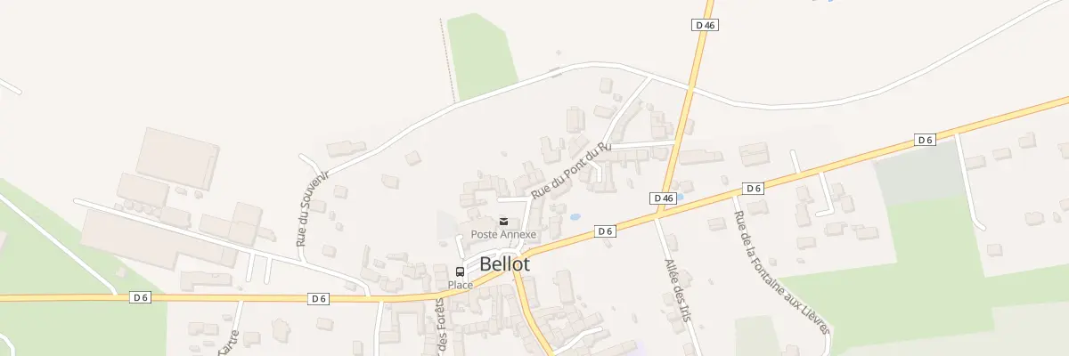 Plan du 7 Rue du Pont du Ru à Bellot