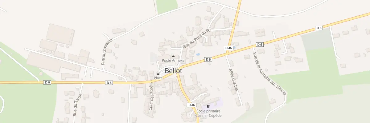Plan du 1 Rte de Villeneuve à Bellot